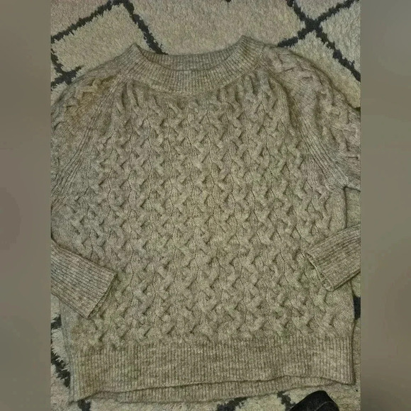 Mia Mai alpaca wool blend cable knit sweater Made in Italy medium - Picture 1 of 5